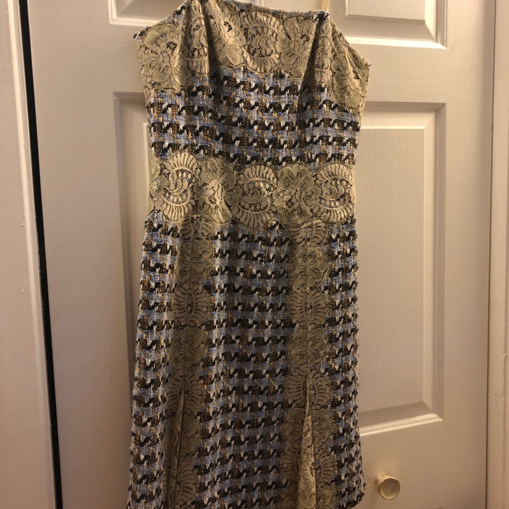 Etcetra lace and tweed dress - size 4